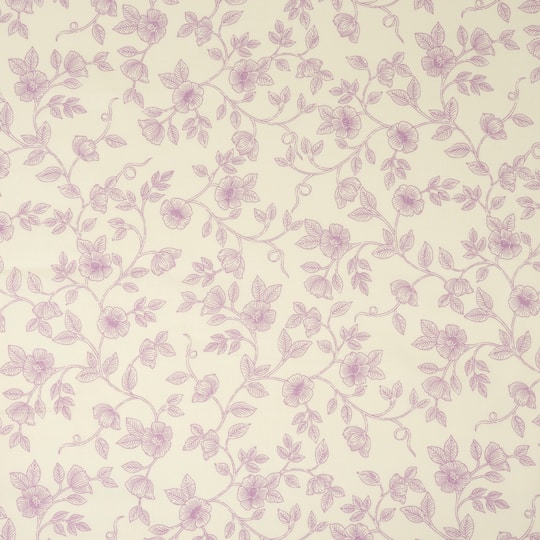 Stitch & Sparkle Aviary Lavender Floral Cotton Fabric
